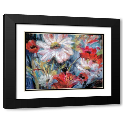 Tangled Garden I Black Modern Wood Framed Art Print with Double Matting by Heighton, Brent