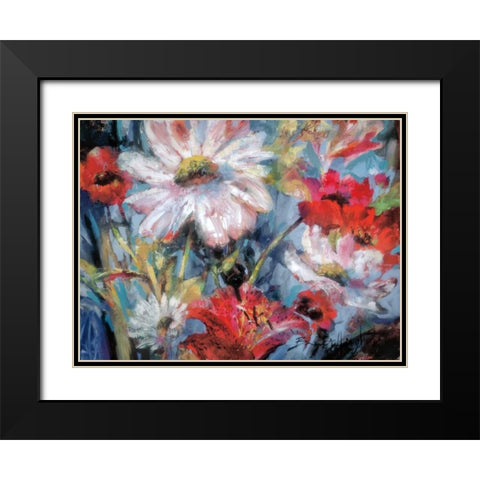 Tangled Garden I Black Modern Wood Framed Art Print with Double Matting by Heighton, Brent