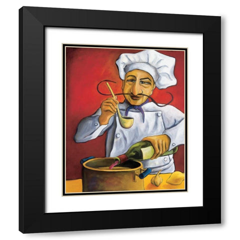 Gerard Black Modern Wood Framed Art Print with Double Matting by Rafuse, Will