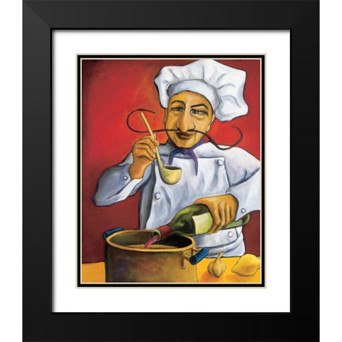 Gerard Black Modern Wood Framed Art Print with Double Matting by Rafuse, Will