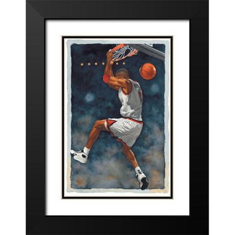 Reverse Jam Black Modern Wood Framed Art Print with Double Matting by Green, Glen