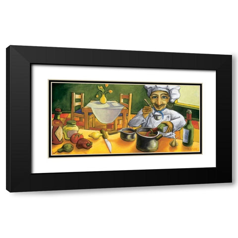 Jean Pierre Black Modern Wood Framed Art Print with Double Matting by Rafuse, Will
