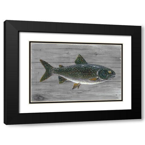 Cold Lake Beauty Black Modern Wood Framed Art Print with Double Matting by Fisk, Arnie