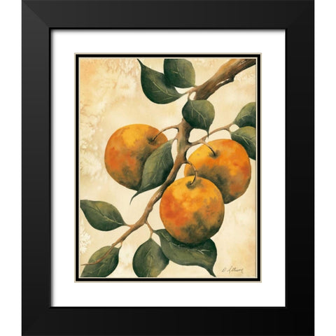 Italian Harvest - Oranges Black Modern Wood Framed Art Print with Double Matting by Allison, Doris