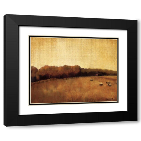 Open Range II Black Modern Wood Framed Art Print with Double Matting by Venter, Tandi