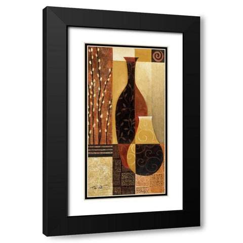 Prelude Black Modern Wood Framed Art Print with Double Matting by Mallett, Keith