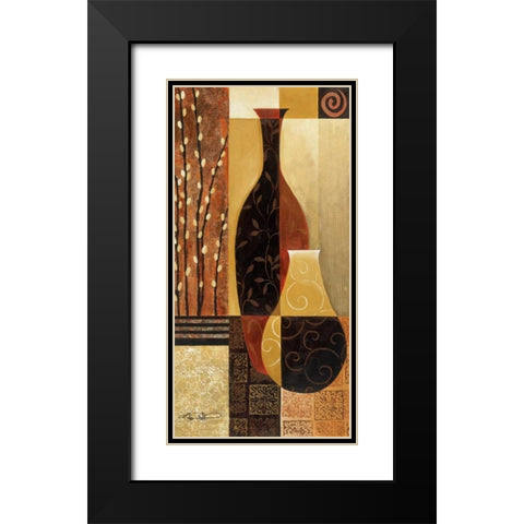 Prelude Black Modern Wood Framed Art Print with Double Matting by Mallett, Keith