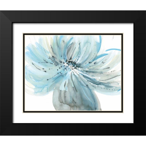 A Grand Bloom Black Modern Wood Framed Art Print with Double Matting by Meyers, Rebecca