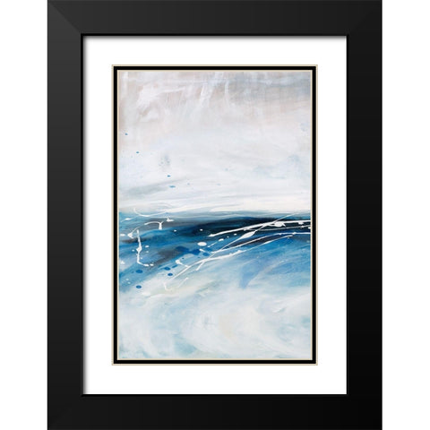 Cloud Pond I Black Modern Wood Framed Art Print with Double Matting by Parker, Karen Lorena