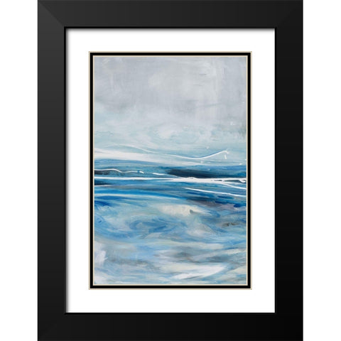 Cloud Pond III Black Modern Wood Framed Art Print with Double Matting by Parker, Karen Lorena
