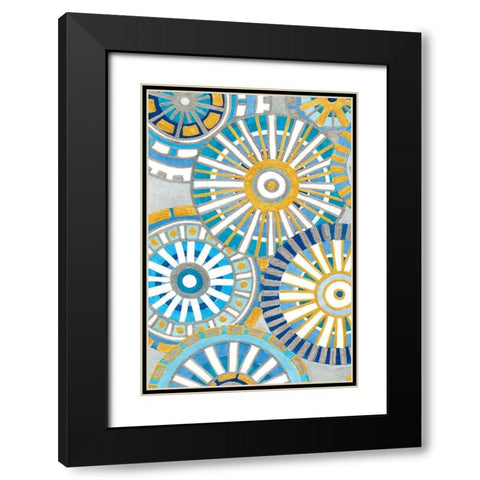 Circle Delight A Black Modern Wood Framed Art Print with Double Matting by Banks, Debbie