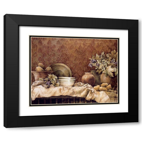 Rustic Reflections Black Modern Wood Framed Art Print with Double Matting by Thompson, Linda