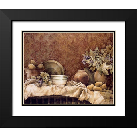 Rustic Reflections Black Modern Wood Framed Art Print with Double Matting by Thompson, Linda