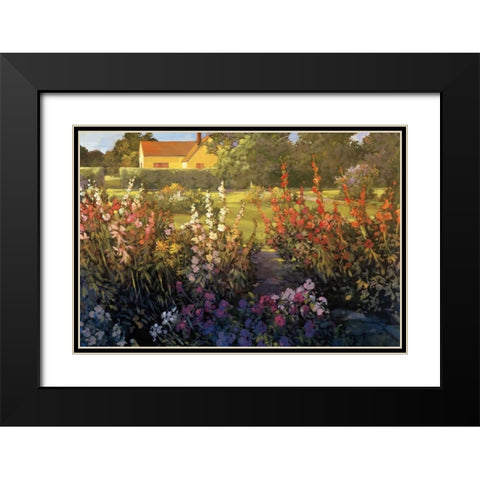 Farm Garden Black Modern Wood Framed Art Print with Double Matting by Craig, Philip