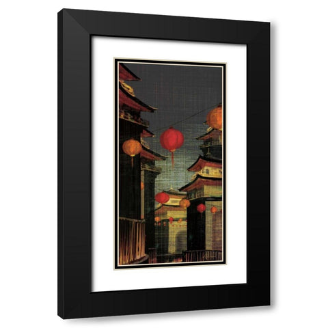Lumiere I Black Modern Wood Framed Art Print with Double Matting by Amori