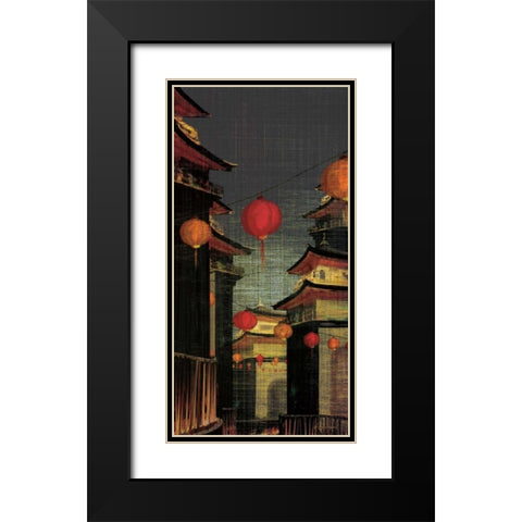 Lumiere I Black Modern Wood Framed Art Print with Double Matting by Amori