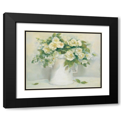 Blush Noitte Black Modern Wood Framed Art Print with Double Matting by Dern, Andrea