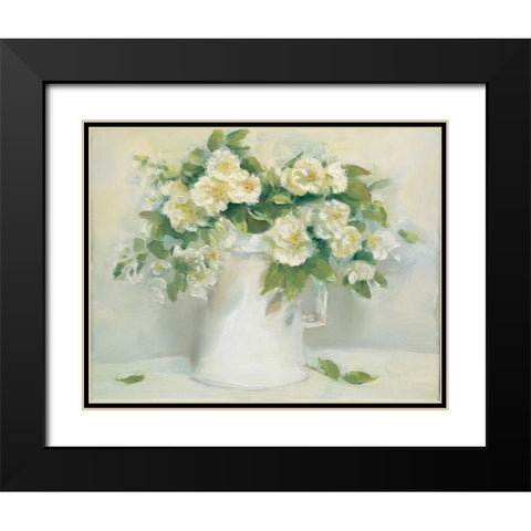 Blush Noitte Black Modern Wood Framed Art Print with Double Matting by Dern, Andrea