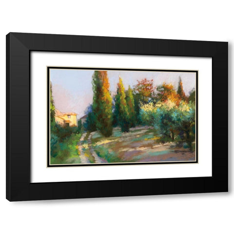 To the Villa Black Modern Wood Framed Art Print with Double Matting by Debrosky, Christine