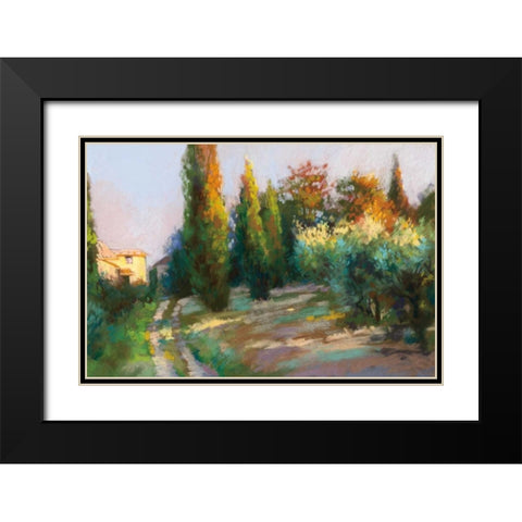 To the Villa Black Modern Wood Framed Art Print with Double Matting by Debrosky, Christine