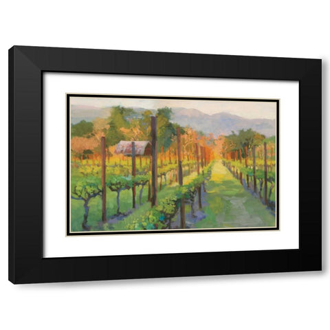 Silverado Afternoon Black Modern Wood Framed Art Print with Double Matting by Debrosky, Christine