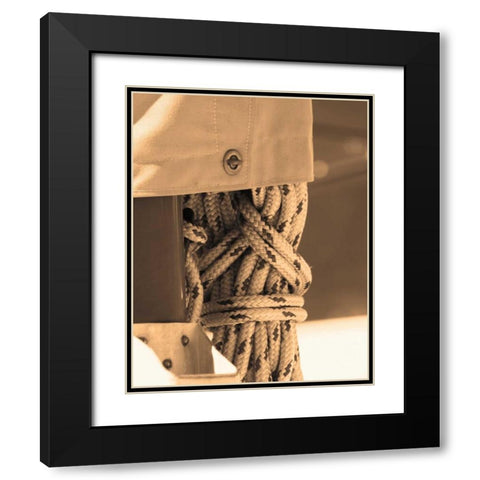 The Drasnin Nautical Series II Black Modern Wood Framed Art Print with Double Matting by Gilboa, Marina Drasnin