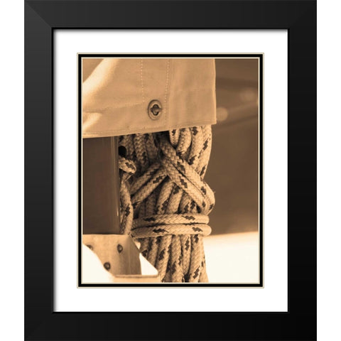The Drasnin Nautical Series II Black Modern Wood Framed Art Print with Double Matting by Gilboa, Marina Drasnin