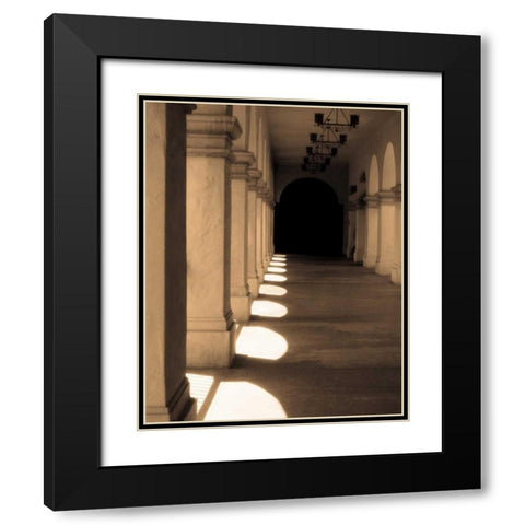 Paseo Del Balboa Black Modern Wood Framed Art Print with Double Matting by Gilboa, Marina Drasnin
