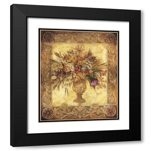 Tuscan Urn Black Modern Wood Framed Art Print with Double Matting by Jardine, Liz