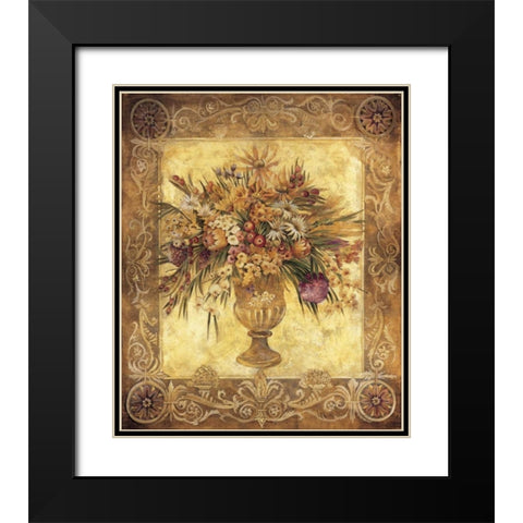 Tuscan Urn Black Modern Wood Framed Art Print with Double Matting by Jardine, Liz