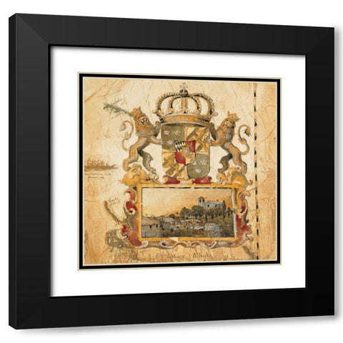 Terra Nova I Black Modern Wood Framed Art Print with Double Matting by Jardine, Liz