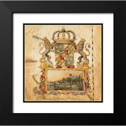 Terra Nova I Black Modern Wood Framed Art Print with Double Matting by Jardine, Liz