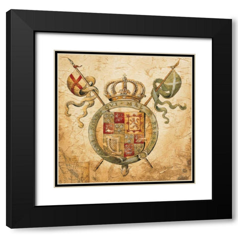 Terra Nova II Black Modern Wood Framed Art Print with Double Matting by Jardine, Liz