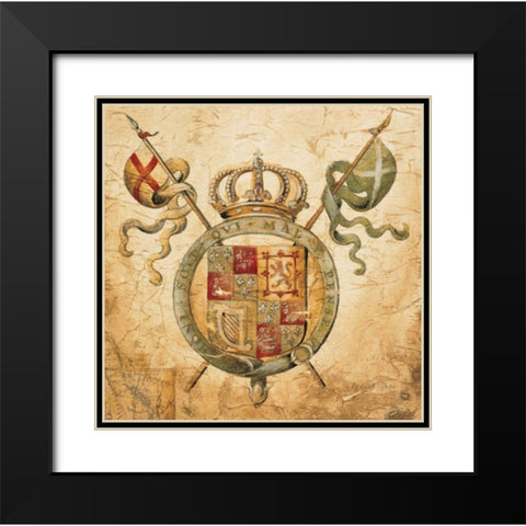 Terra Nova II Black Modern Wood Framed Art Print with Double Matting by Jardine, Liz
