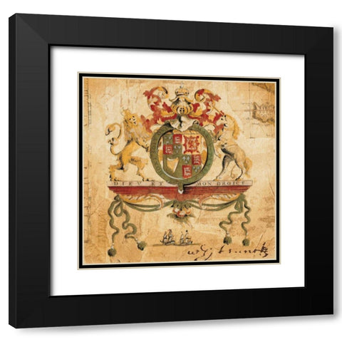 Terra Nova III Black Modern Wood Framed Art Print with Double Matting by Jardine, Liz