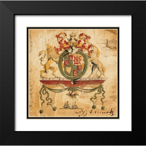 Terra Nova III Black Modern Wood Framed Art Print with Double Matting by Jardine, Liz