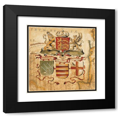 Terra Nova IV Black Modern Wood Framed Art Print with Double Matting by Jardine, Liz