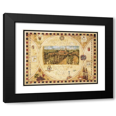 Hilltop Winery Black Modern Wood Framed Art Print with Double Matting by Jardine, Liz