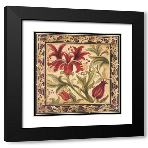 Floral Daydream I Black Modern Wood Framed Art Print with Double Matting by Jardine, Liz