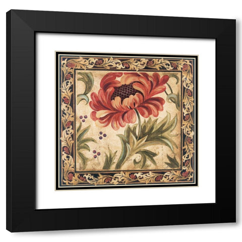 Floral Daydream II Black Modern Wood Framed Art Print with Double Matting by Jardine, Liz