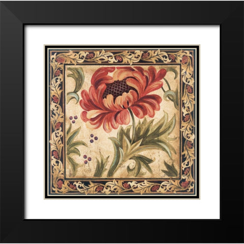 Floral Daydream II Black Modern Wood Framed Art Print with Double Matting by Jardine, Liz