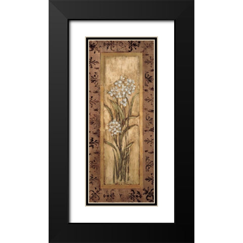 Paperwhites I Black Modern Wood Framed Art Print with Double Matting by Mindeli