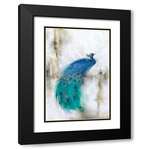 Jewel Plumes I Black Modern Wood Framed Art Print with Double Matting by Prior, J.P.