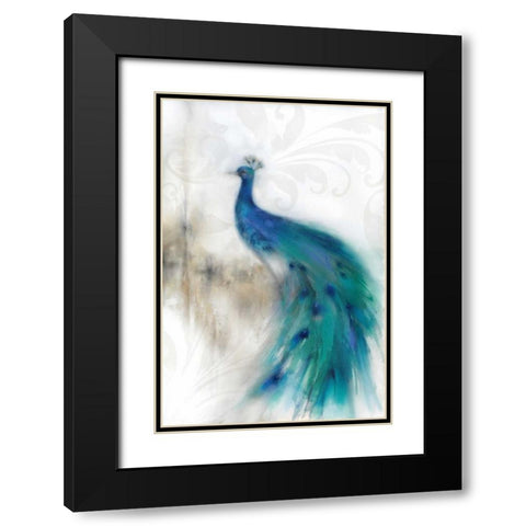 Jewel Plumes II Black Modern Wood Framed Art Print with Double Matting by Prior, J.P.