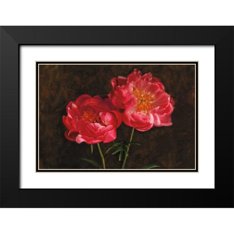 Romance Black Modern Wood Framed Art Print with Double Matting by Pahl, Janel