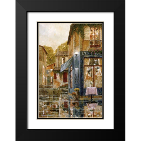 Missing You Black Modern Wood Framed Art Print with Double Matting by Archambault, Gilles