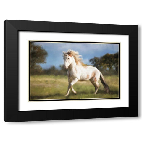 Liberty Dance Black Modern Wood Framed Art Print with Double Matting by Caro, Wendy