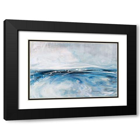 Cloud Pond Black Modern Wood Framed Art Print with Double Matting by Parker, Karen Lorena