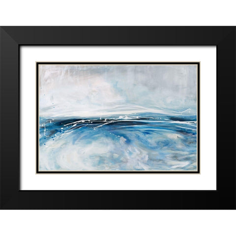 Cloud Pond Black Modern Wood Framed Art Print with Double Matting by Parker, Karen Lorena
