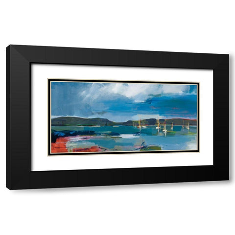 Coastal Display Black Modern Wood Framed Art Print with Double Matting by Fitsimmons, A